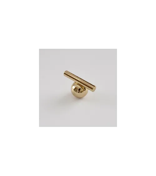 Furniture knob in shiny chrome brass, model 04