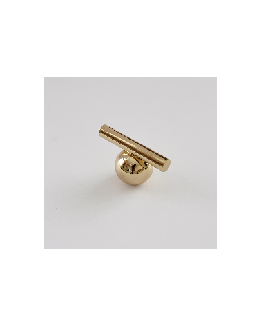 Bright brass cabinet knob model 04