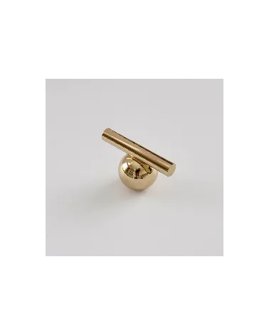 Bright brass cabinet knob model 04