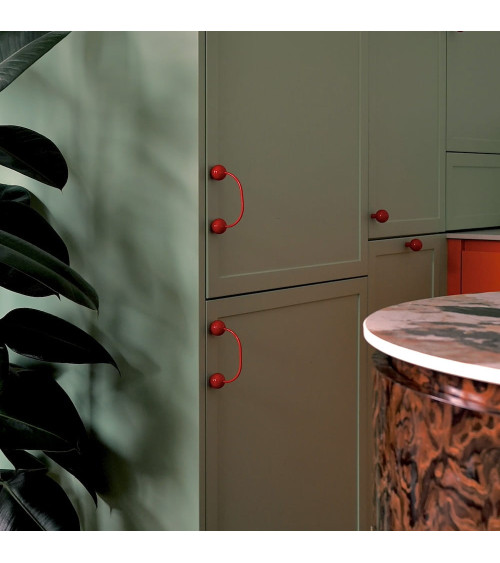 Brass cabinet handles 10 RED