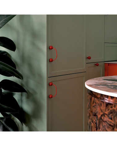 Brass cabinet handles 10 RED