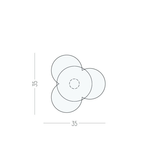 Nena Flower cabinet knob X2