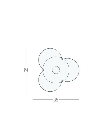 Nena Flower cabinet knob X2