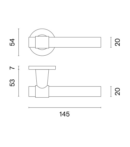 BELLISA brass door handle design handle