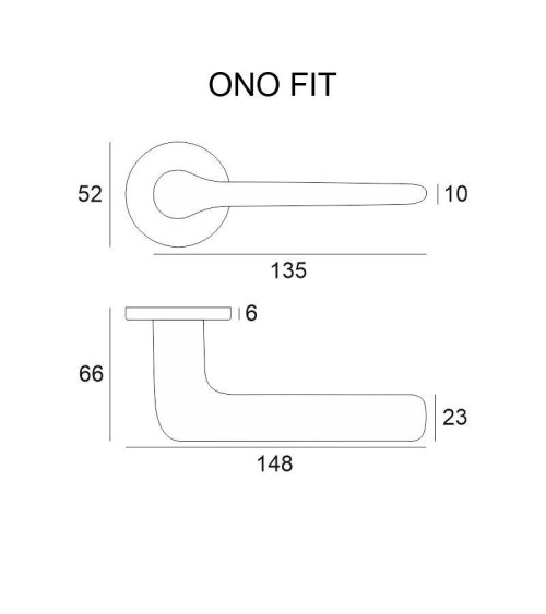Ono designer door handle