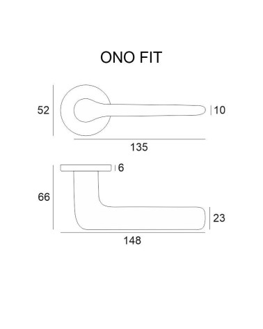 Ono designer door handle