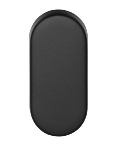 Oval blank door rose plate for Formani Basics in black