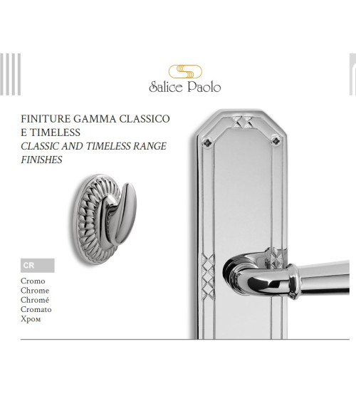 2 Salice Paolo ASTER glass furniture knobs on white background