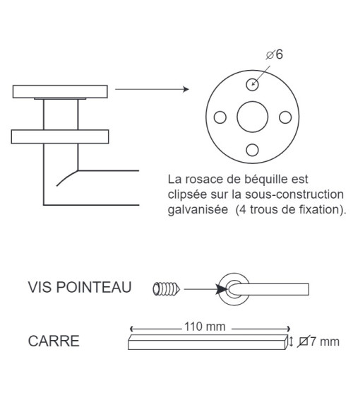 Altesse recycled stainless steel door handle