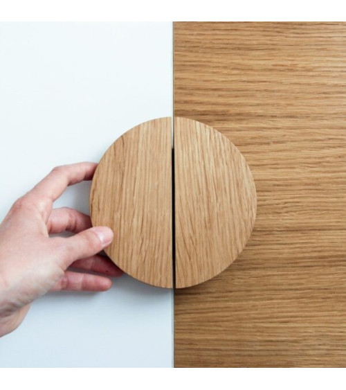 Semi-circular wooden furniture handle