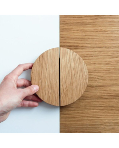 Semi-circular wooden furniture handle