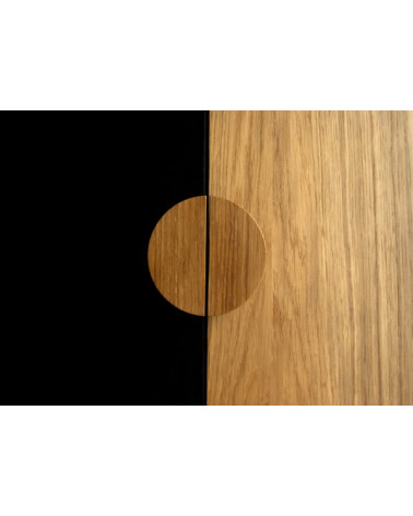Semi-circular wooden furniture handle