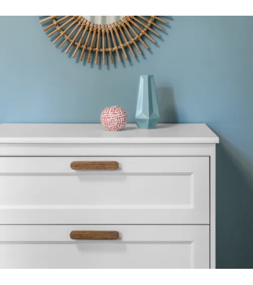 Basic elongated wooden furniture handle