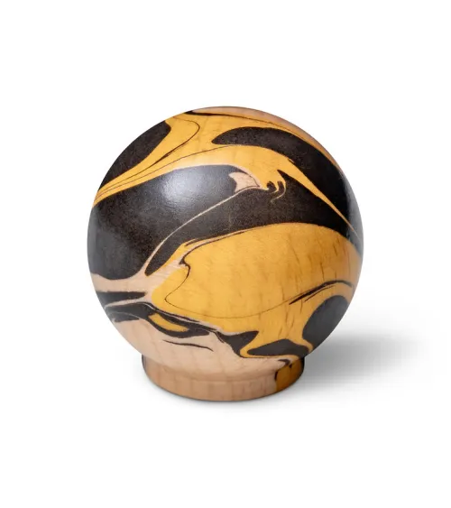 Yellow beech wood furniture knob