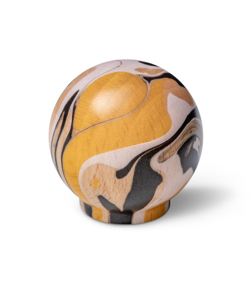 Yellow beech wood furniture knob