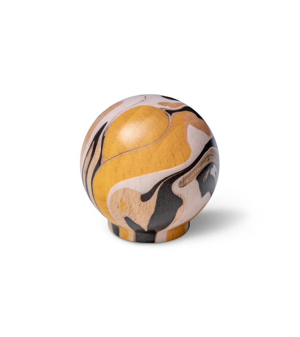 Yellow beech wood furniture knob