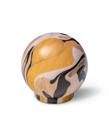 Yellow beech wood furniture knob