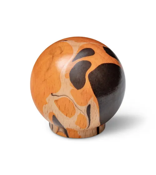 Orange beech wood furniture knob