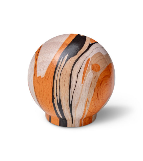 Orange beech wood furniture knob