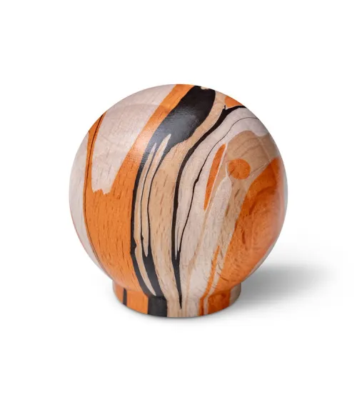 Orange beech wood furniture knob
