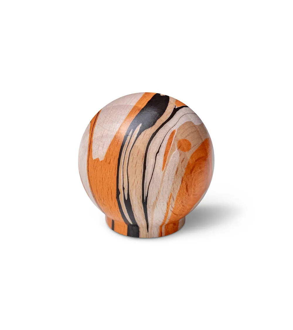 Orange beech wood furniture knob