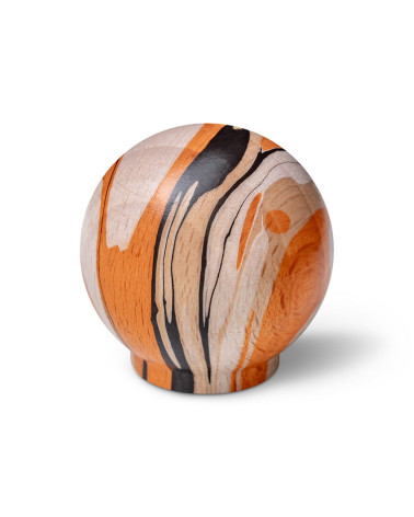 Orange beech wood furniture knob