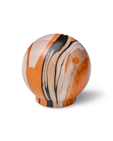 Orange beech wood furniture knob