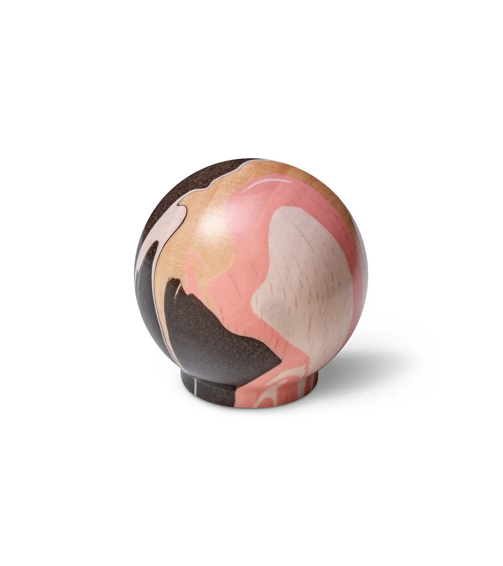Pink beech wood furniture knob