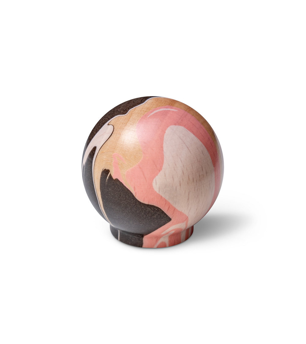 Pink beech wood furniture knob