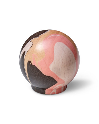 Pink beech wood furniture knob