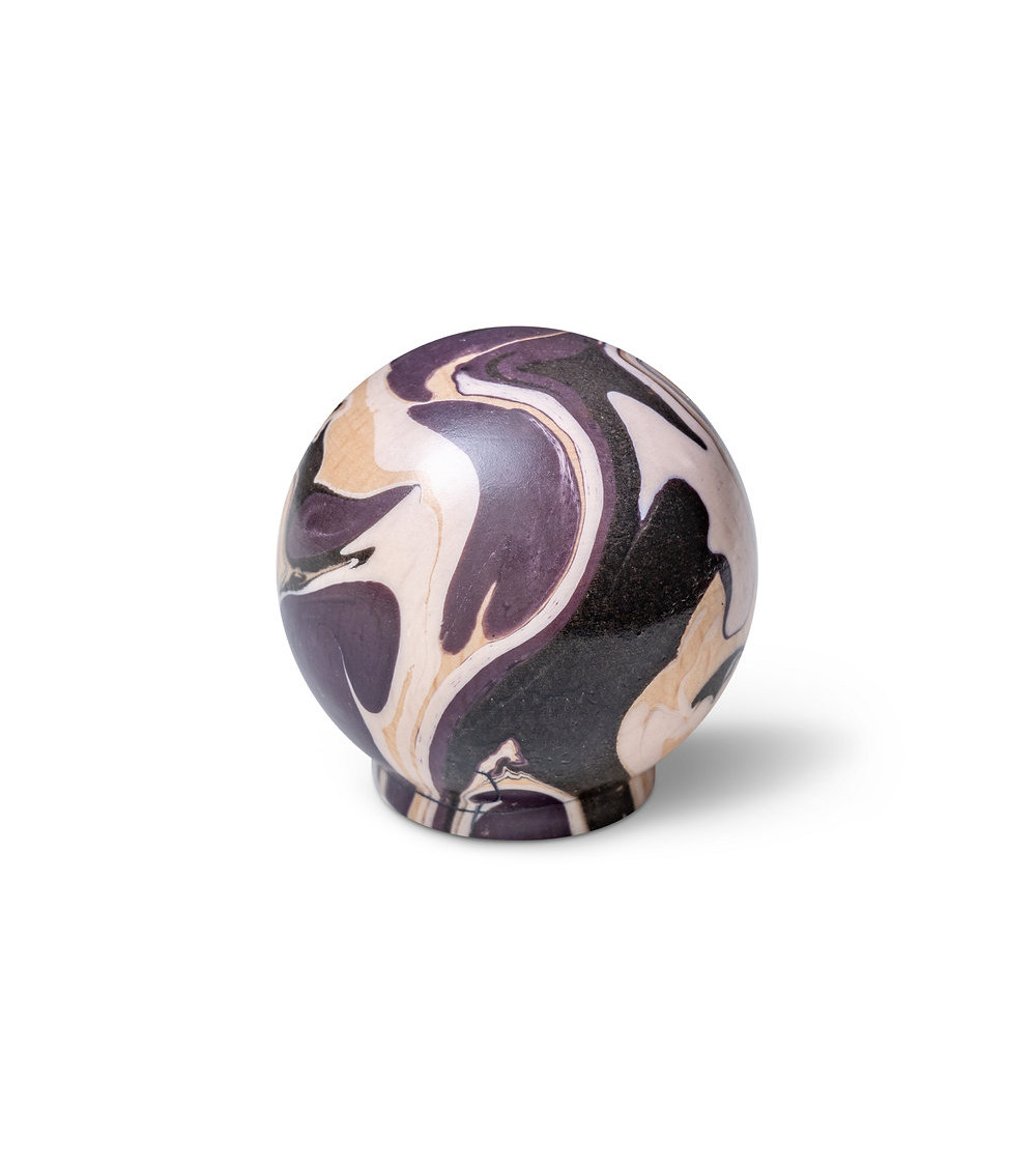 Aubergine beech wood furniture knob