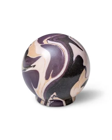 Aubergine beech wood furniture knob