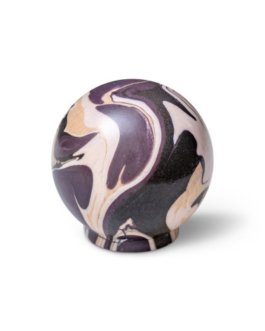 Aubergine beech wood furniture knob