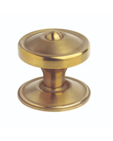 Lyon-style door knob aged brass