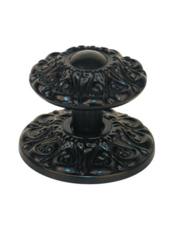 Black Marguerite pull door knob