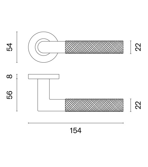 OVAL 1742 anthracite door handle designer handle