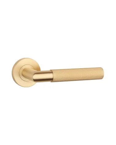 OVAL 1742 matt gold door handle designer handle
