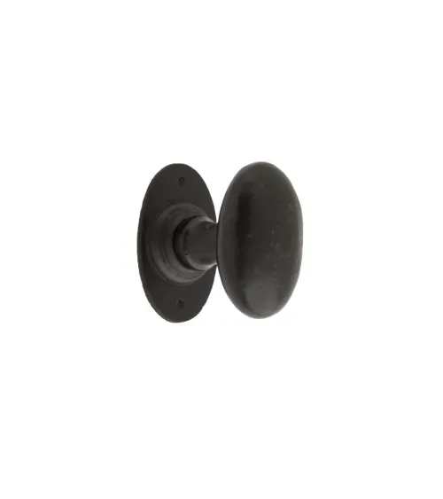Black iron door knob 1020 - designer handle