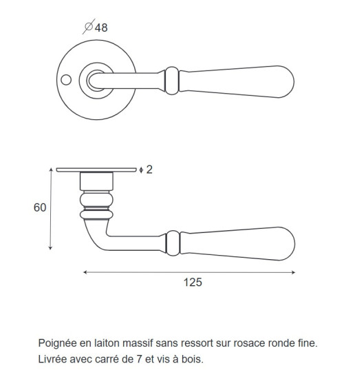 Beynac Brass + Bedroom Key Rose