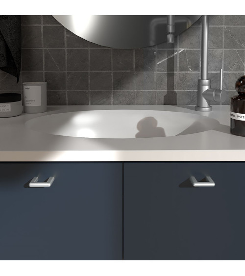 NOX satin chrome furniture handle designer handle