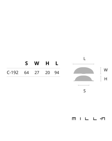 ASHEMA furniture handle with dimensions