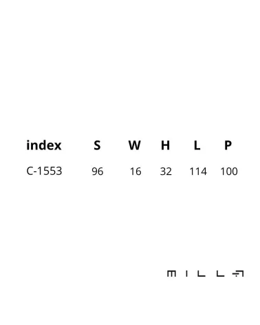 CERBER furniture handle with dimensions