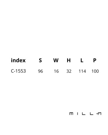 CERBER furniture handle with dimensions