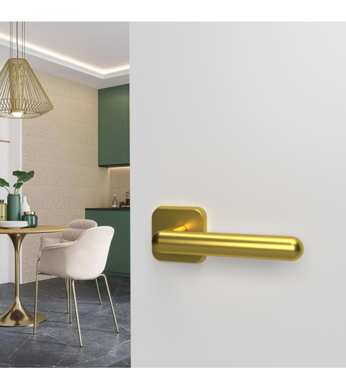 NOX polished gold door handle design handle