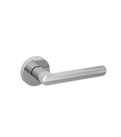 NOX polished chrome door handle design ironmongery