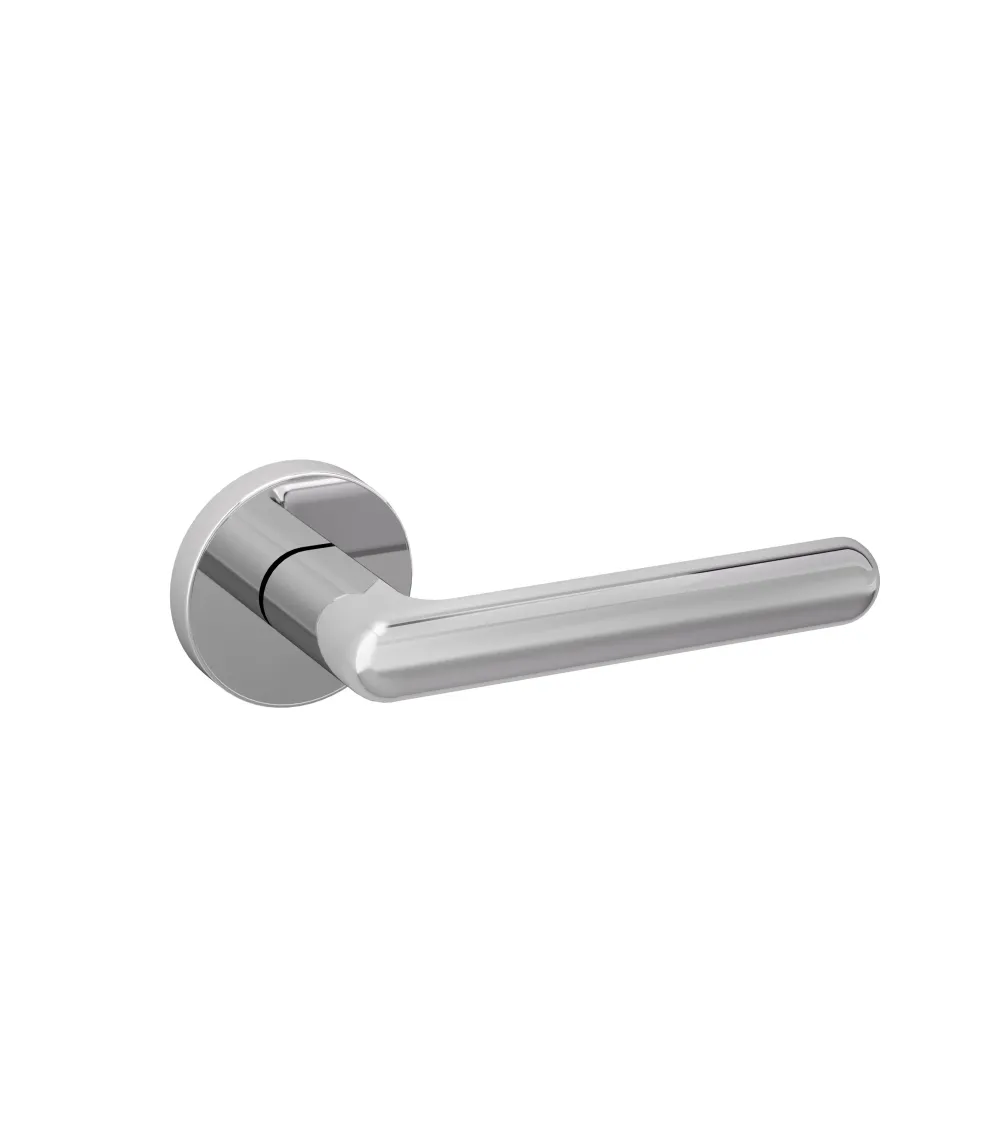 NOX polished chrome door handle design ironmongery
