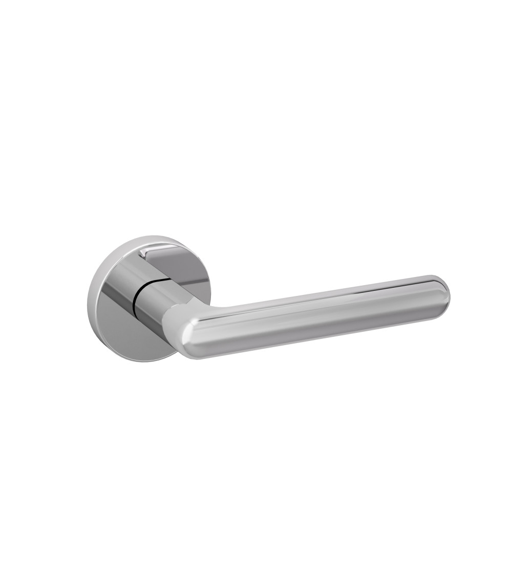 NOX polished chrome door handle design ironmongery