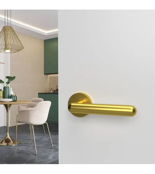 Polished gold NOX door handle design hardware