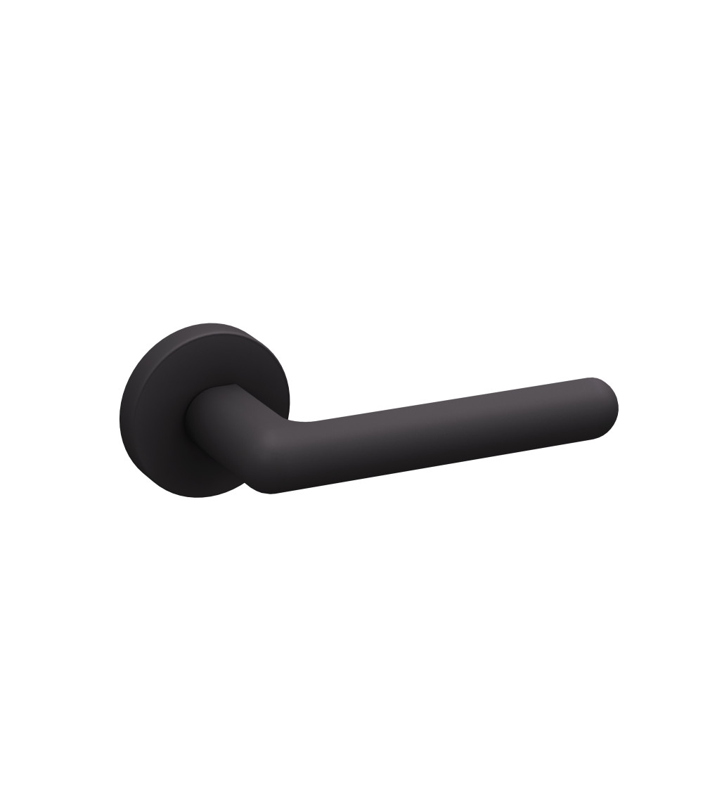 Matt black NOX door handle designer hardware