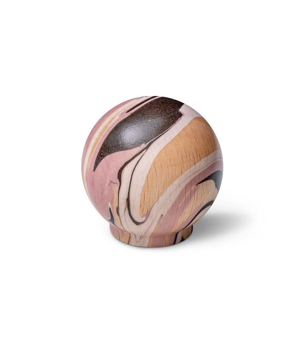 Beech wood furniture knob Lilac